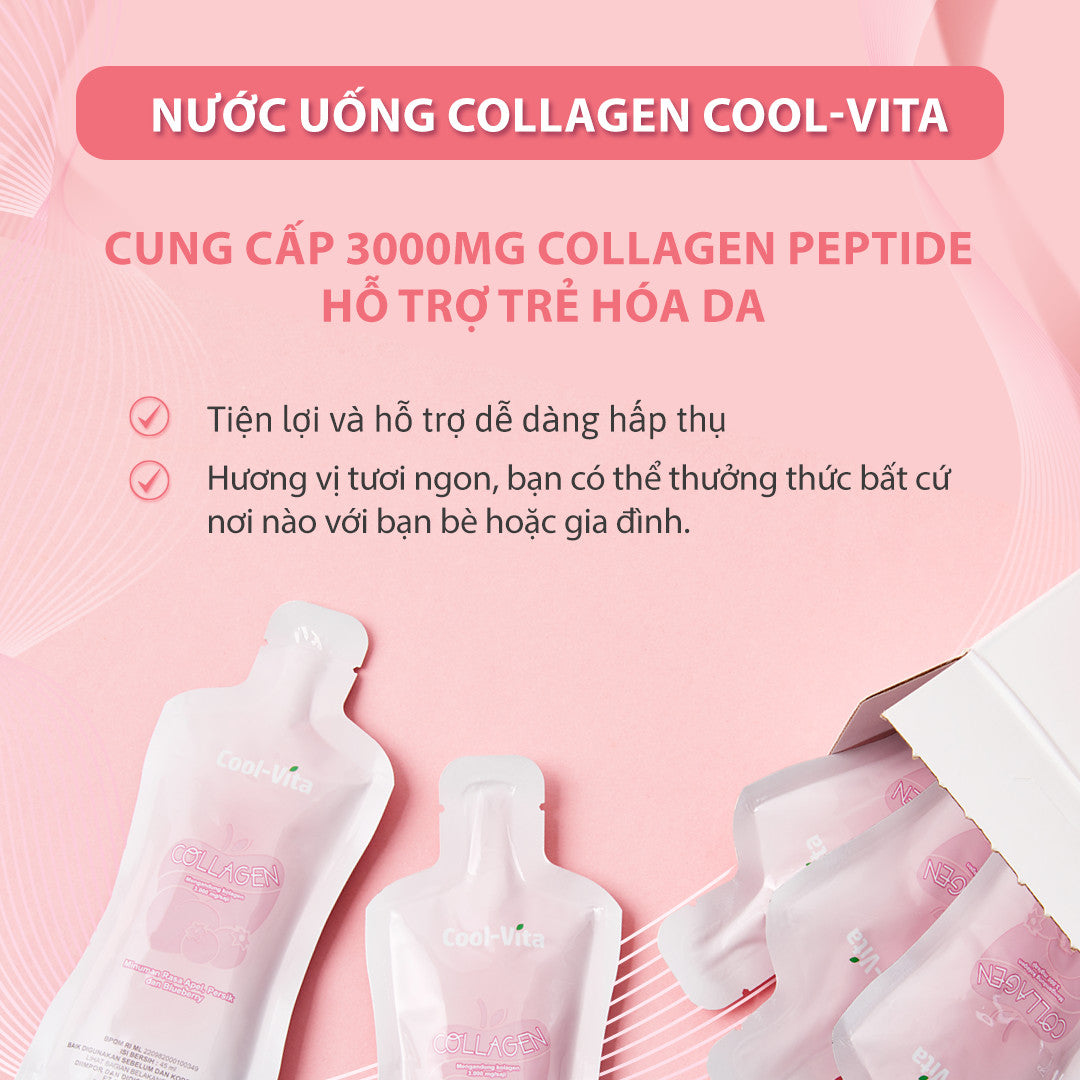 Combo 4 Hộp Collagen Peptide 3000mg Cao Cấp Coolvita