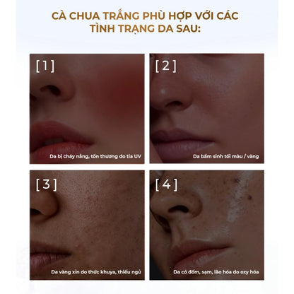 Combo 5 hộp Thức uống Cà chua trắng và Glutathione hỗ trợ làm đẹp sáng da
