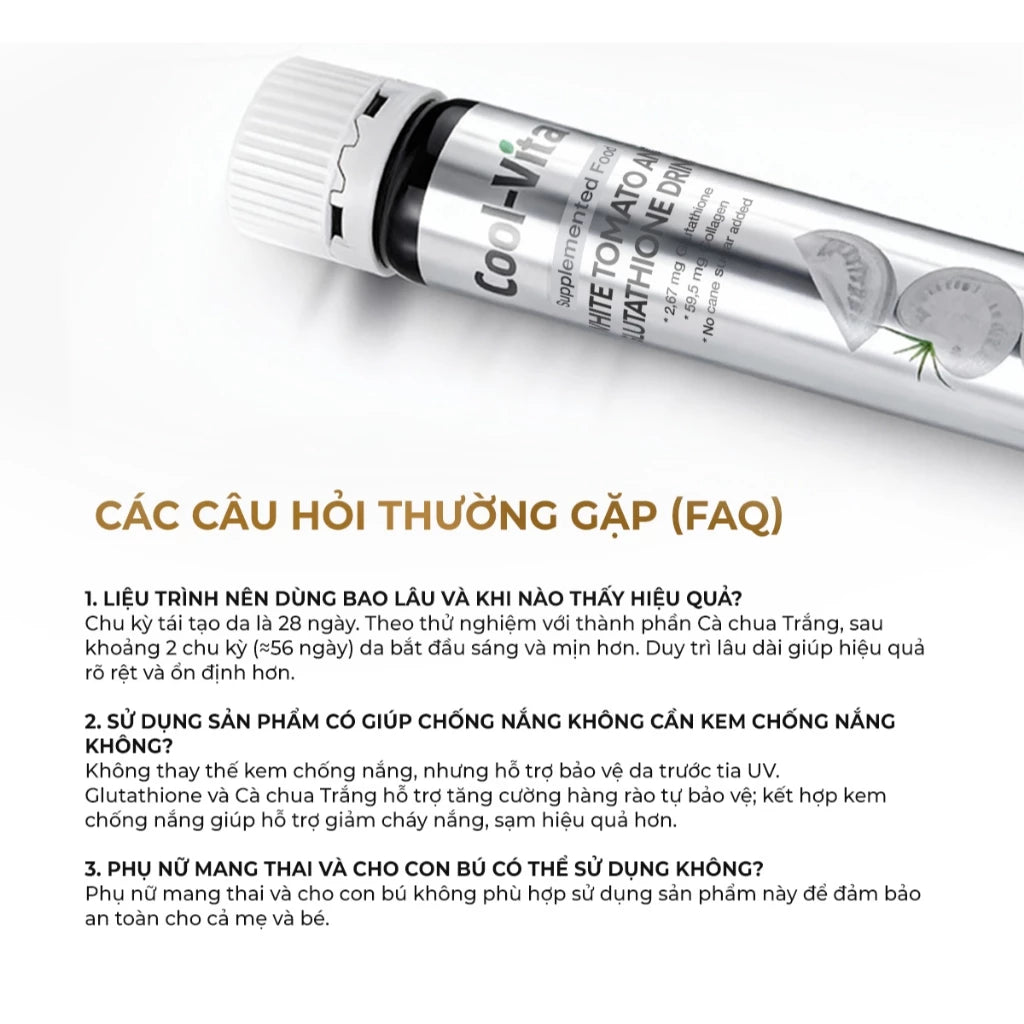 Combo 5 hộp Thức uống Cà chua trắng và Glutathione hỗ trợ làm đẹp sáng da